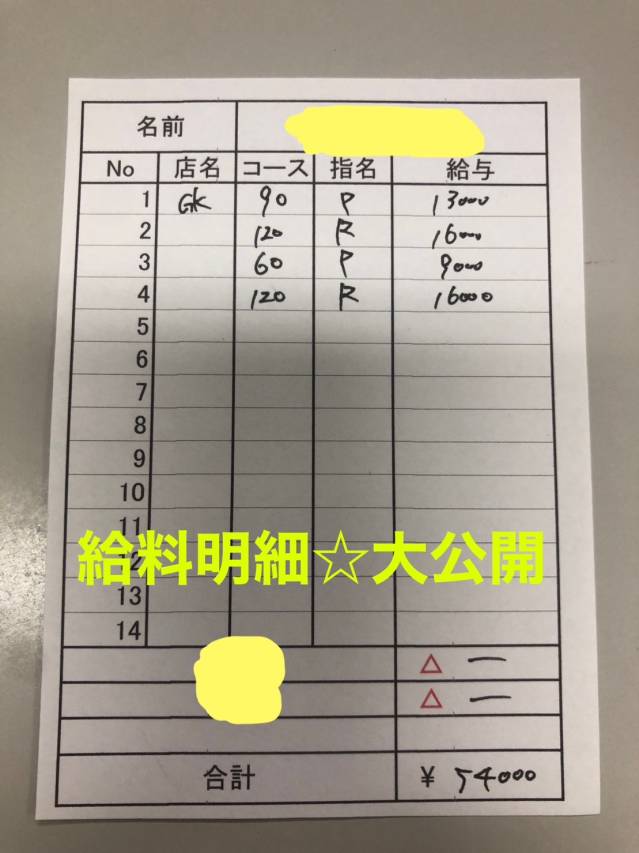 遂に給料明細公開しちゃいます♪