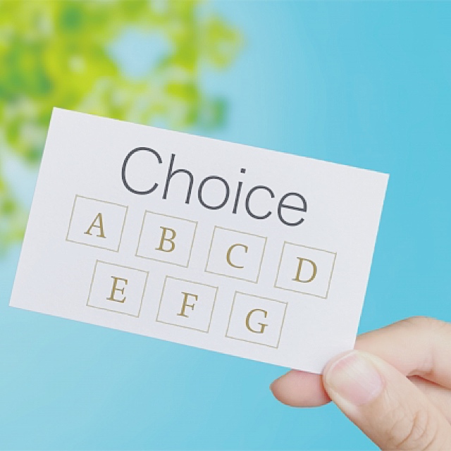 オプションは自分次第！