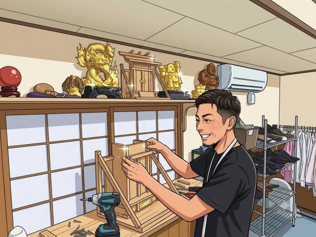 ついに神棚が完成！いけちん手作りの棚で運気＆商売繁盛が爆上がり！？