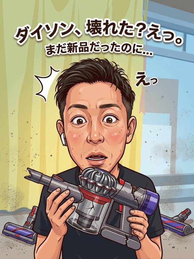 4万円のダイソンが急に死亡…？！掃除機のない生活が地味にツラい件