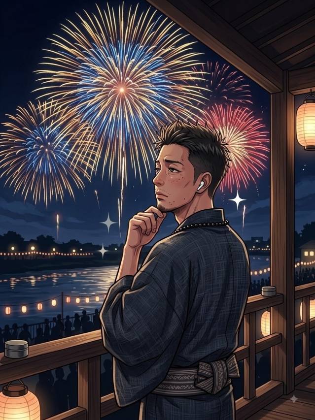 休日に花火見に行ってきた！めっちゃ綺麗で夏感じた話