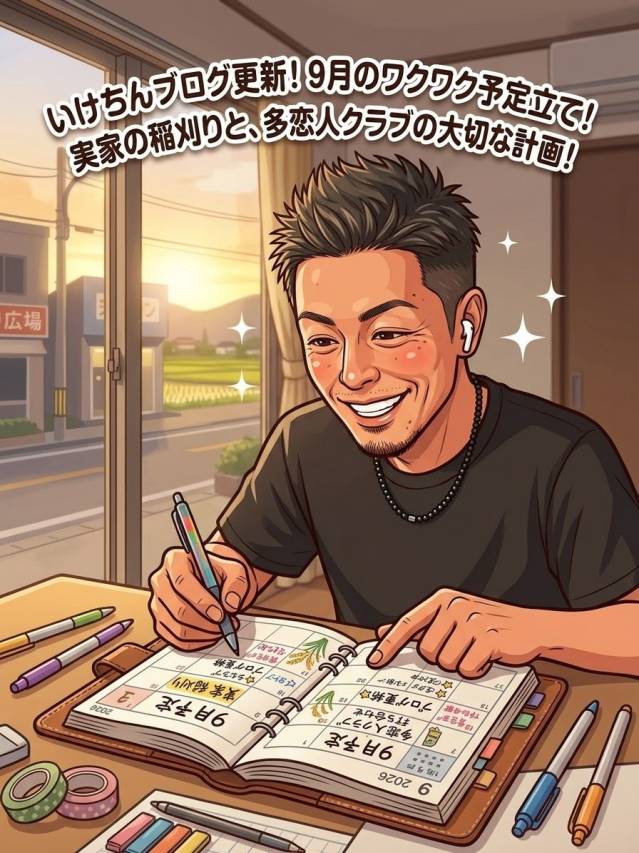 もうすぐ9月！いけちんの秋の予定と実家のお手伝い