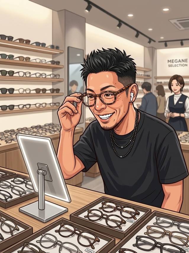  コンタクト卒業！？最近目が疲れてメガネを変えようか本気で悩んでます
