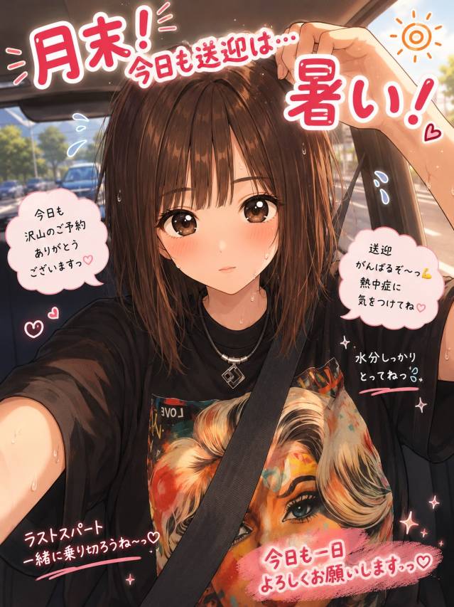 残暑に負けずに！元気に営業中