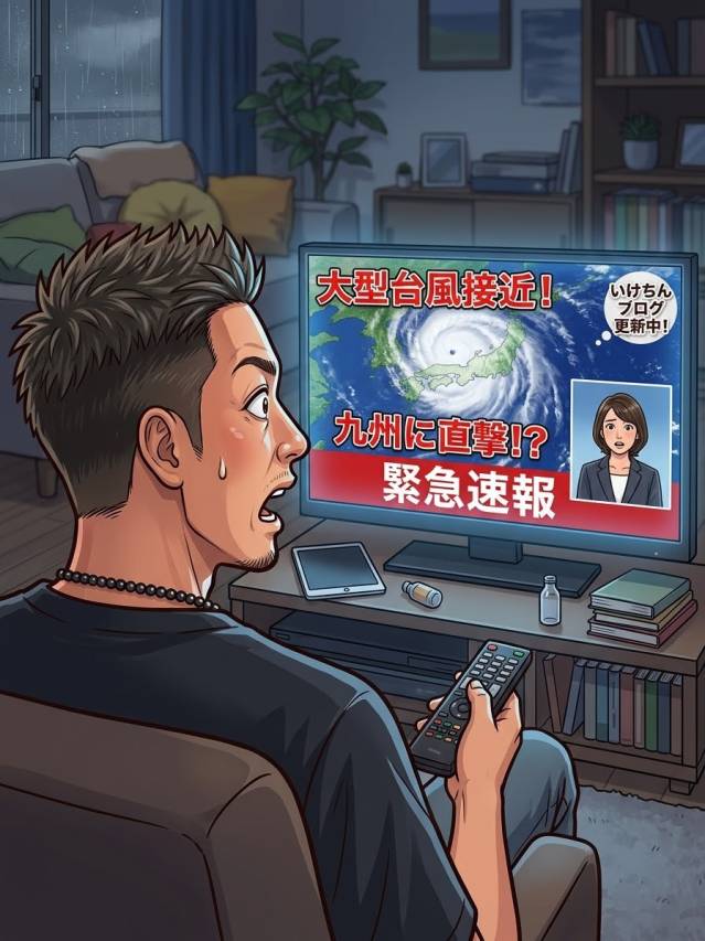 呑気に雨だ〜とか言ってたら台風！？九州男児いけちんの焦りブログ
