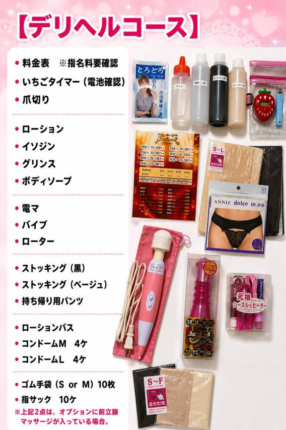 お仕事の際にお店から支給されるものには何がありますか？