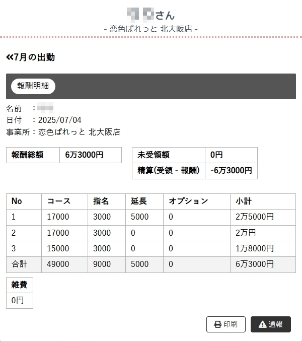 【雑費ゼロ】3本で6万オーバー？！恋ぱれのお給料モデルの紹介