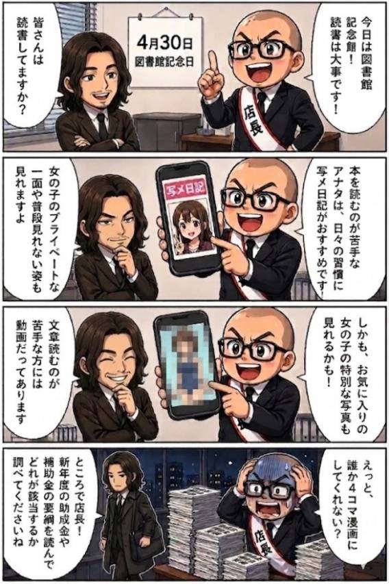 入店説明は4コマ漫画くらいわかりやすいのでご安心下さい☆
