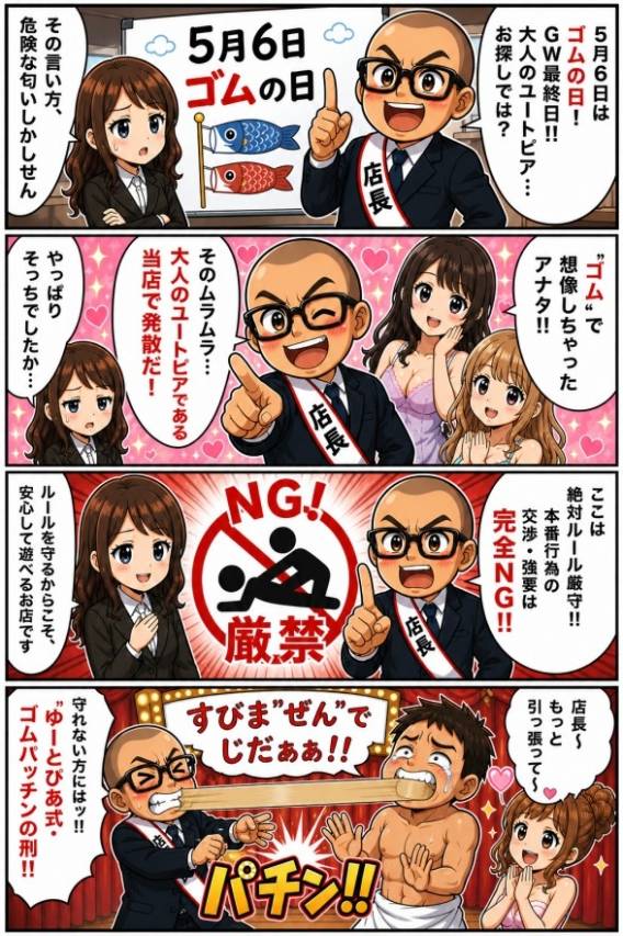 NG行為にはゴムパッチンの刑だ！