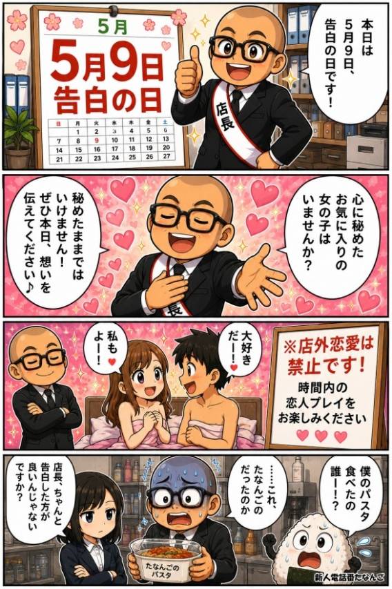 告白の日。アナタの「入店したい」をお待ちしています