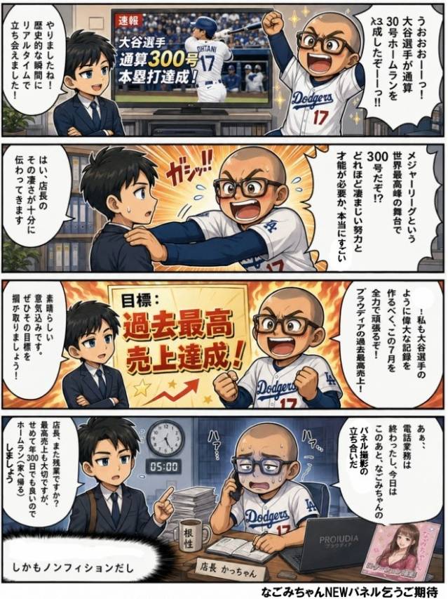 大谷翔平300号、おめでとうございます！