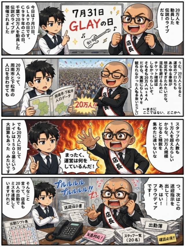 伝説のライブのスタッフに負けない精鋭ぞろい